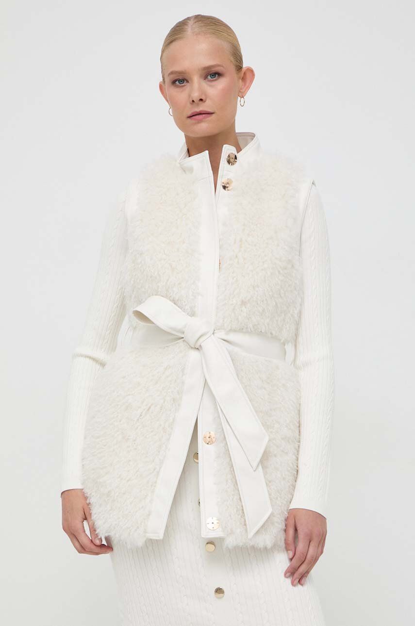 Marciano Guess bezrękawnik dwustronny damski kolor beżowy przejściowy