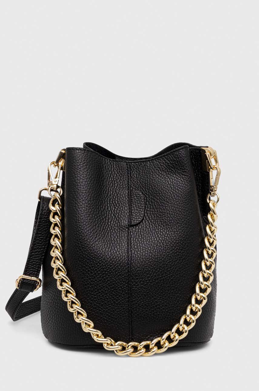 Answear Lab torebka skórzana kolor czarny