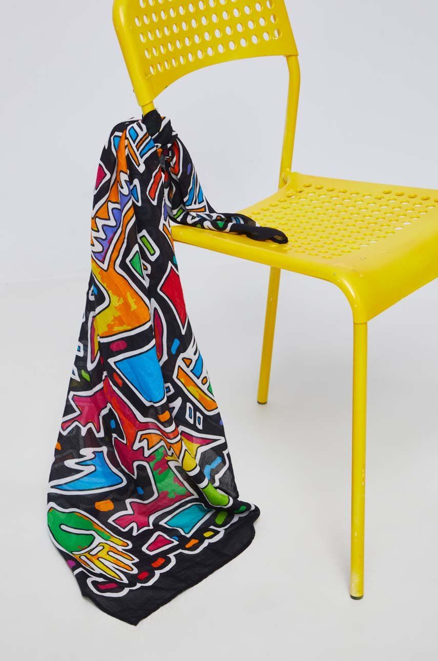 Medicine chusta bawełniana kolor multicolor wzorzysta