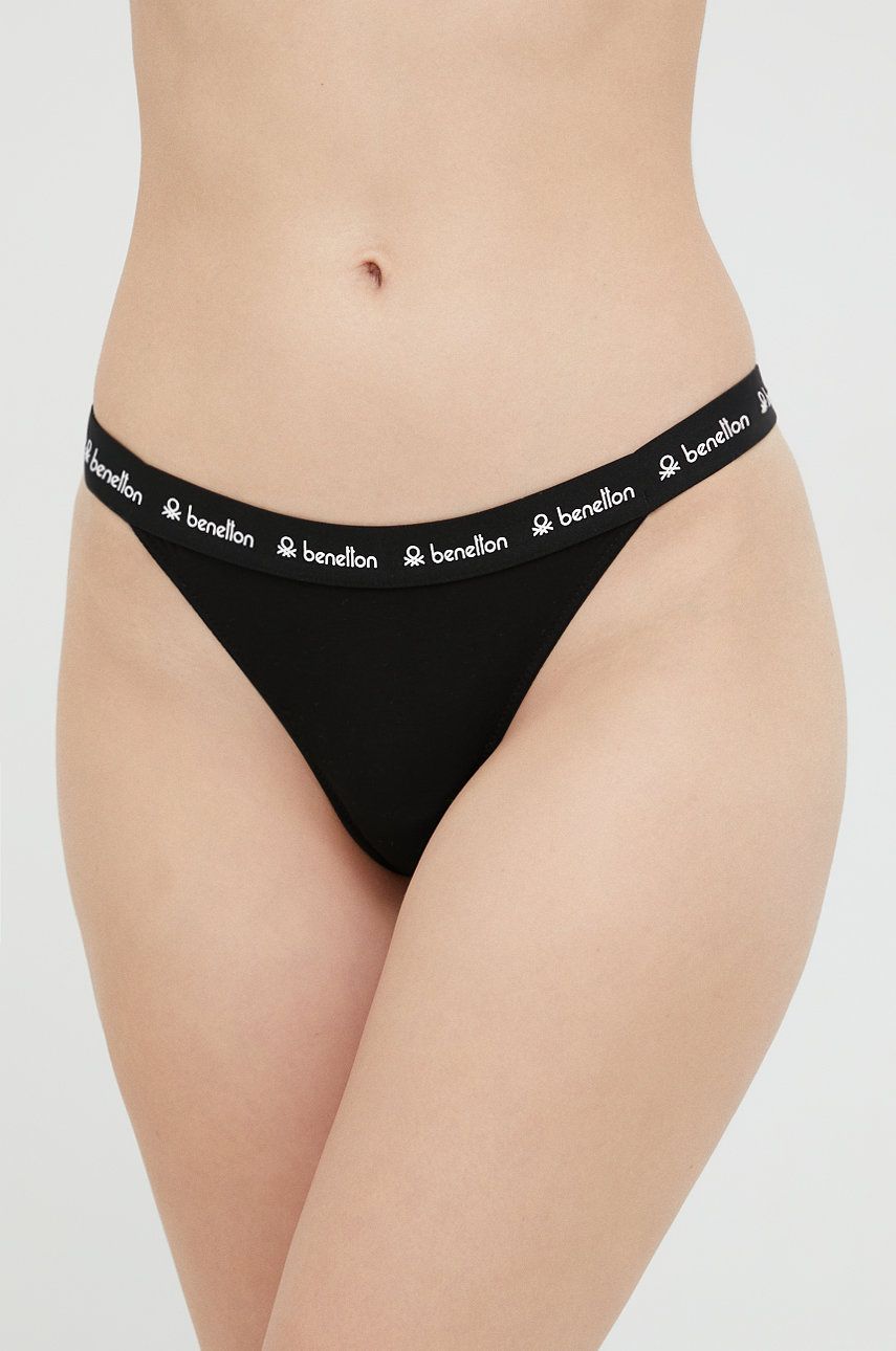 United Colors of Benetton stringi kolor czarny