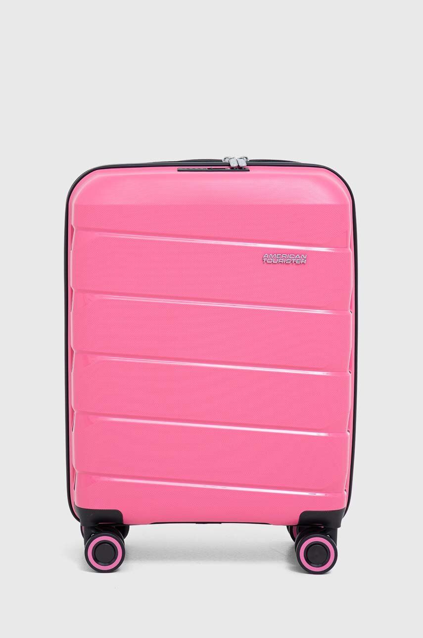 American Tourister walizka kolor różowy