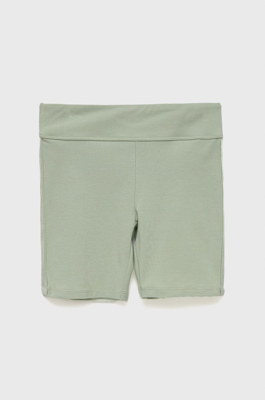 Guess szorty dziecięce kolor zielony z aplikacją