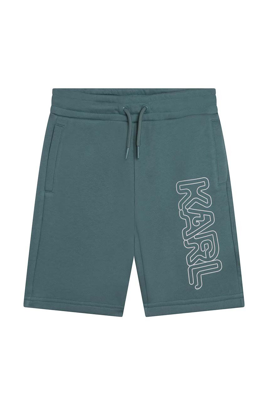 Karl Lagerfeld szorty dziecięce kolor zielony