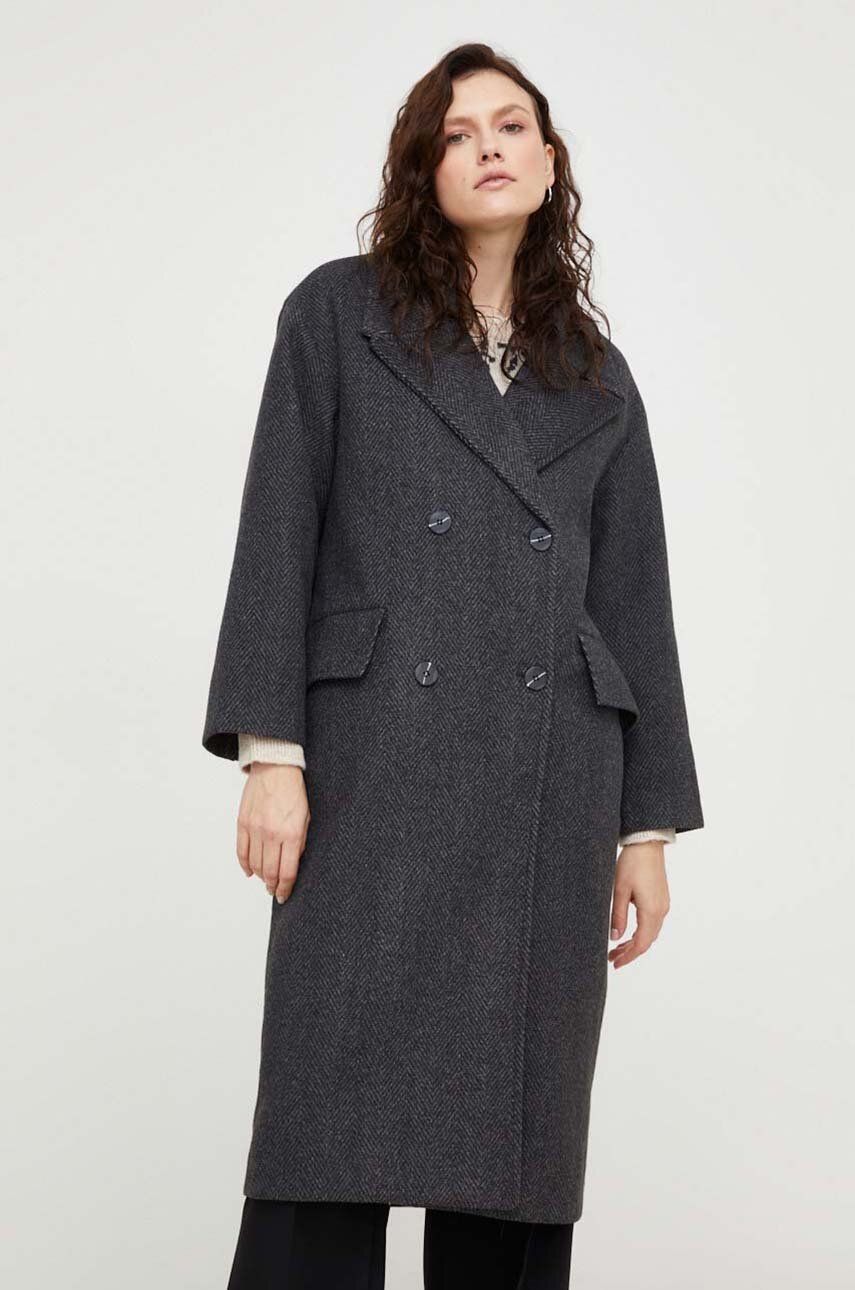 Answear Lab płaszcz damski przejściowy dwurzędowy