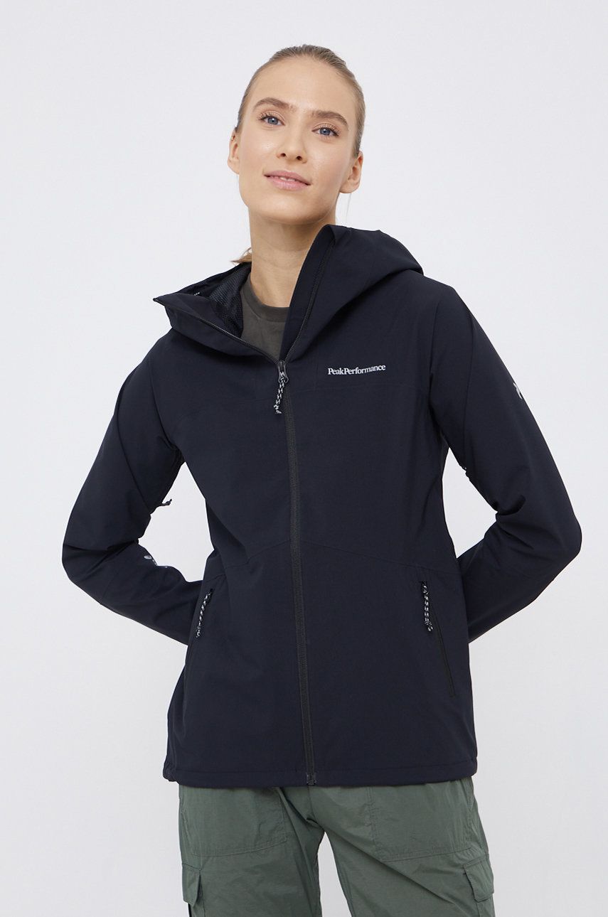 Peak Performance Kurtka damska kolor czarny przejściowa