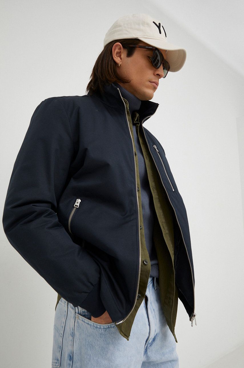 Marc O'Polo kurtka męska kolor granatowy przejściowa