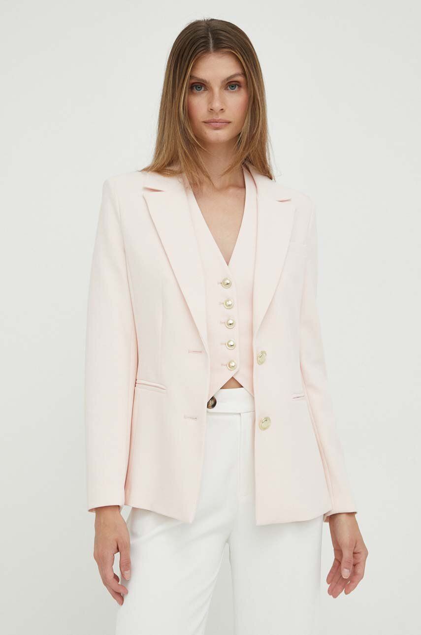 Marciano Guess marynarka kolor pomarańczowy jednorzędowa gładka