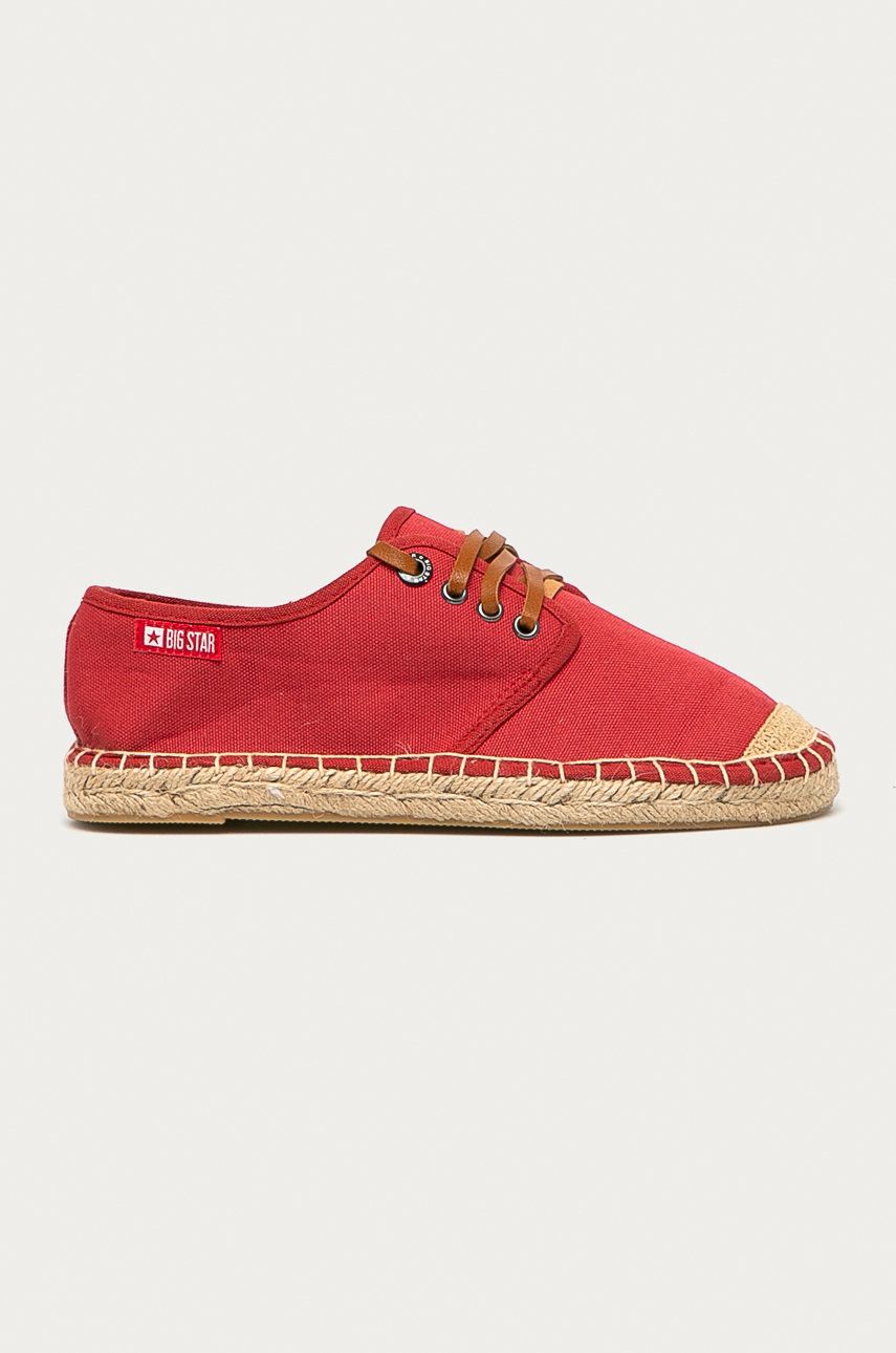Big Star Espadryle kolor czerwony
