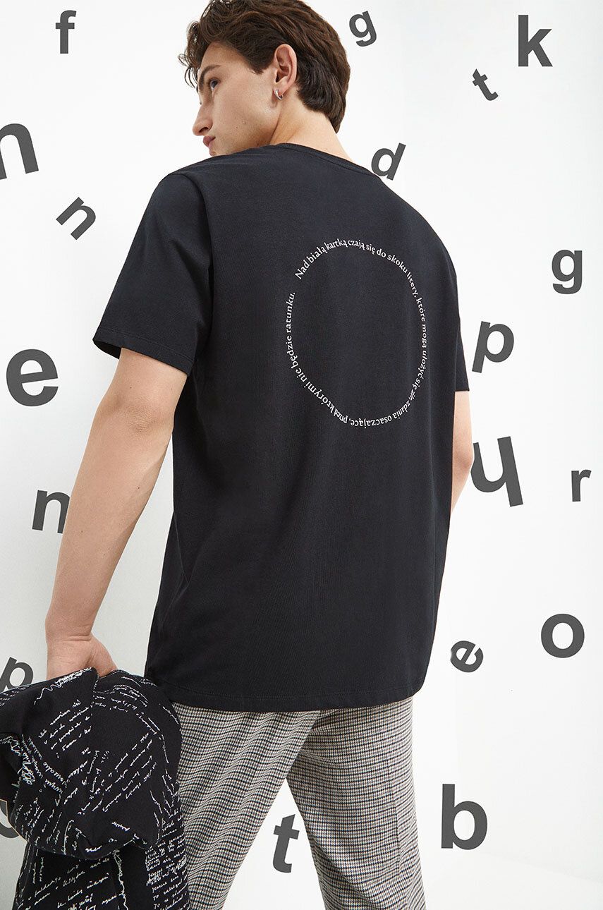 Medicine t-shirt męski kolor czarny z nadrukiem