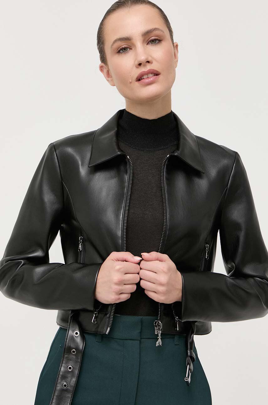 Patrizia Pepe ramoneska damska kolor czarny przejściowa