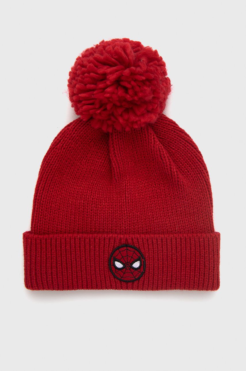GAP Czapka dziecięca kolor czerwony z grubej dzianiny