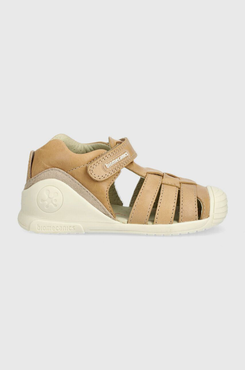 Biomecanics sandały skórzane dziecięce kolor beżowy