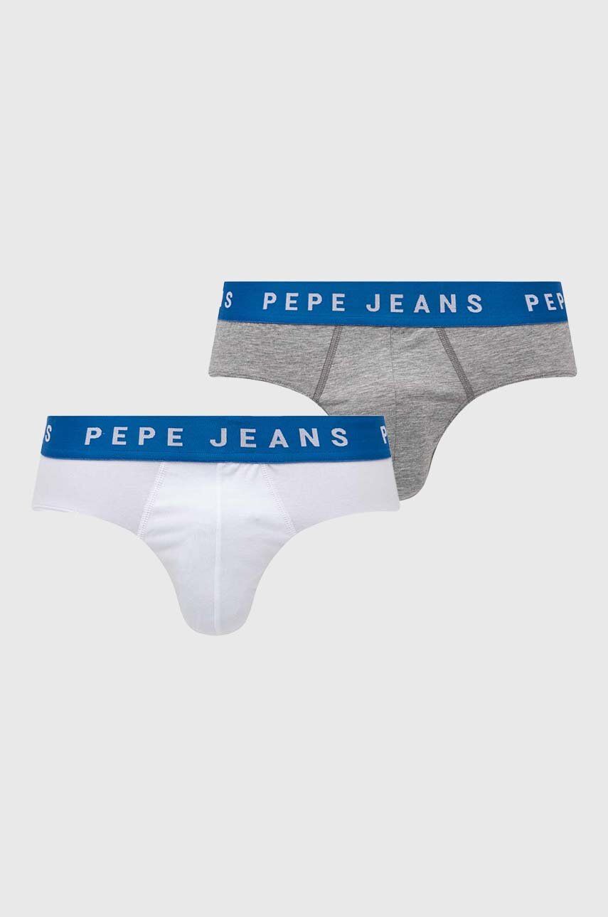 Pepe Jeans slipy 2-pack męskie kolor szary