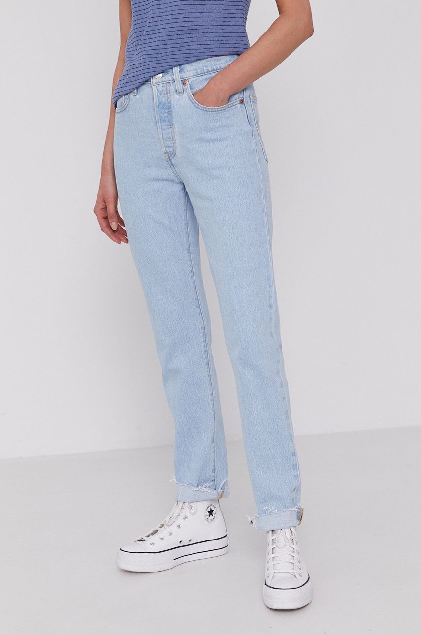 Levi's jeansy 501 damskie high waist
