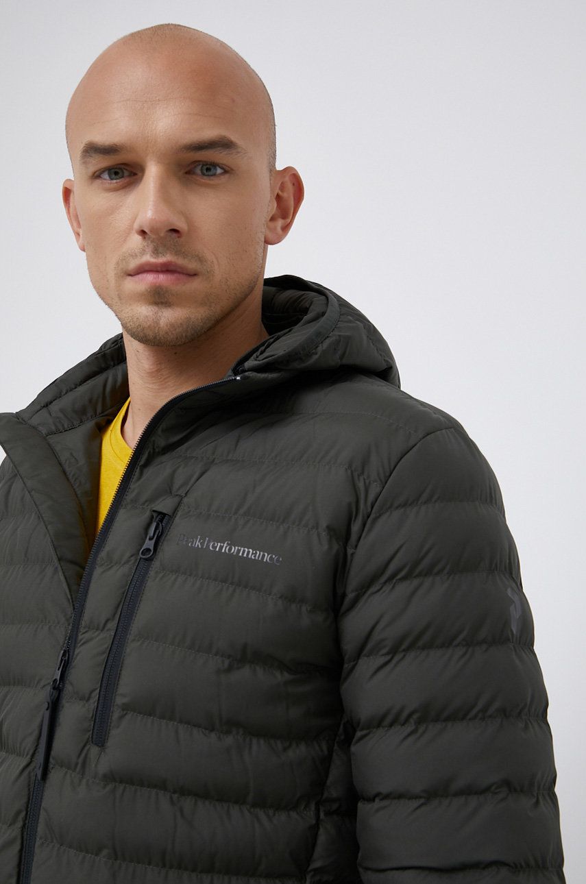 Peak Performance Kurtka męska kolor zielony przejściowa