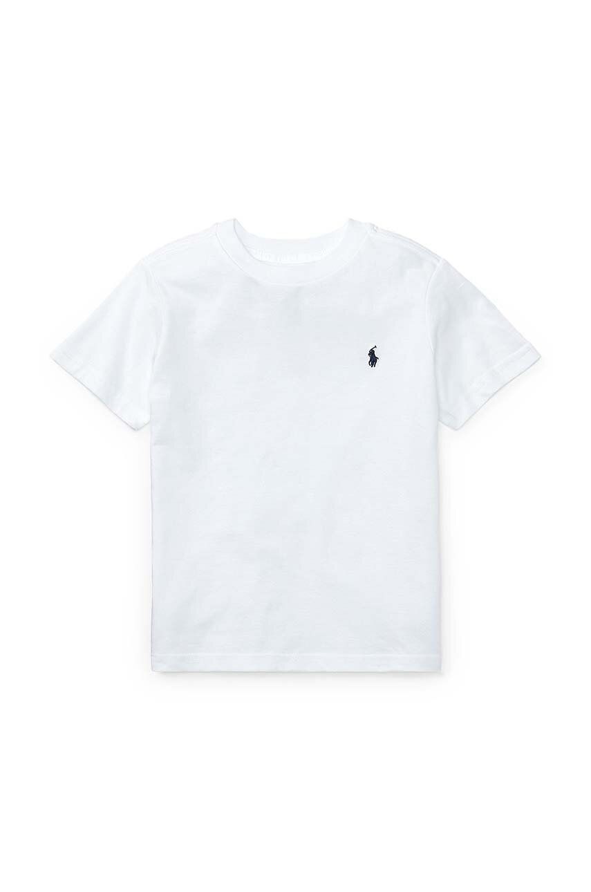 Polo Ralph Lauren t-shirt bawełniany dziecięcy 322832904035 kolor biały gładki