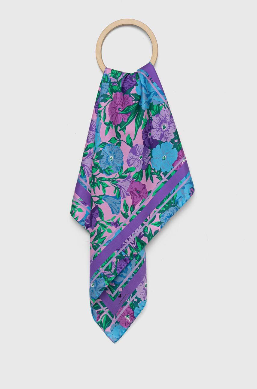 Weekend Max Mara apaszka jedwabna wzorzysta