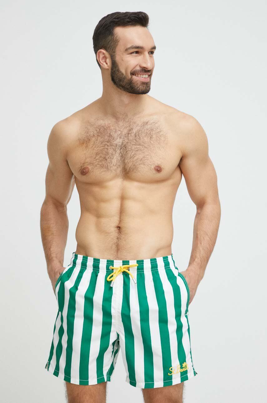 MC2 Saint Barth szorty kąpielowe kolor zielony