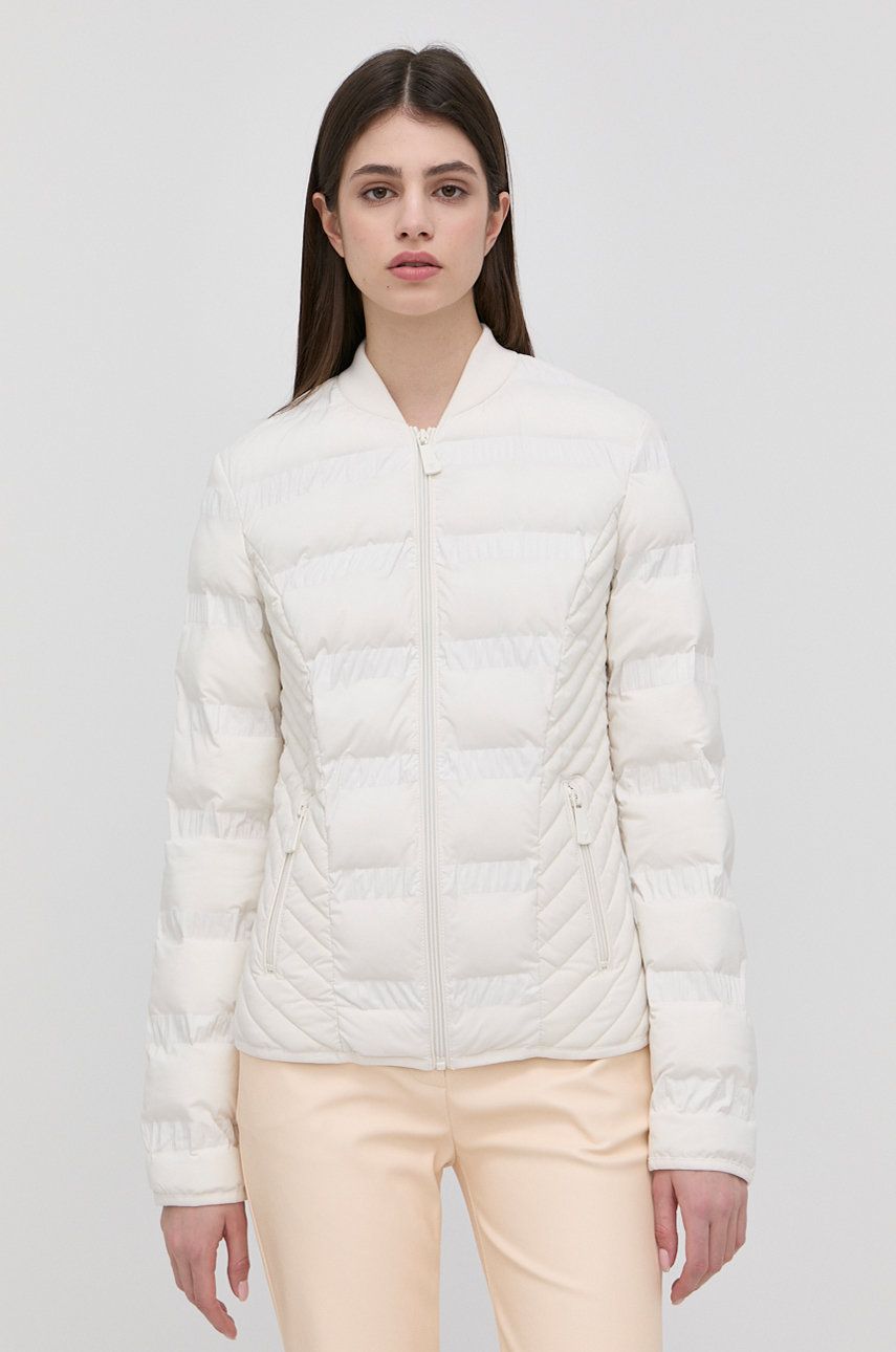 Guess kurtka damska kolor beżowy przejściowa