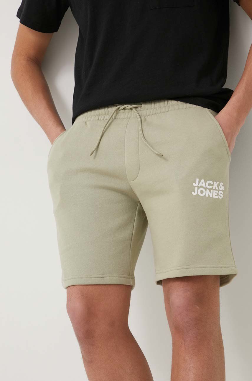 Jack & Jones szorty męskie kolor zielony