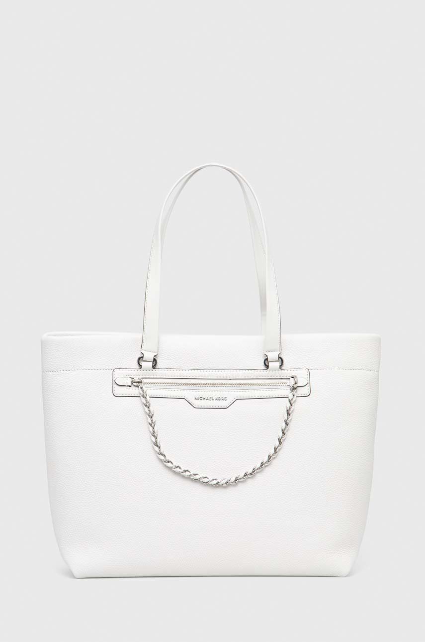 MICHAEL Michael Kors torebka skórzana kolor biały