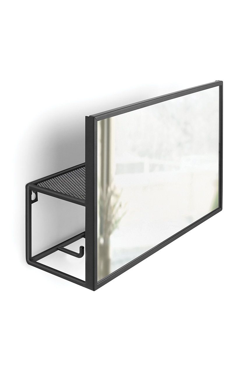 Umbra lustro ścienne z półkami