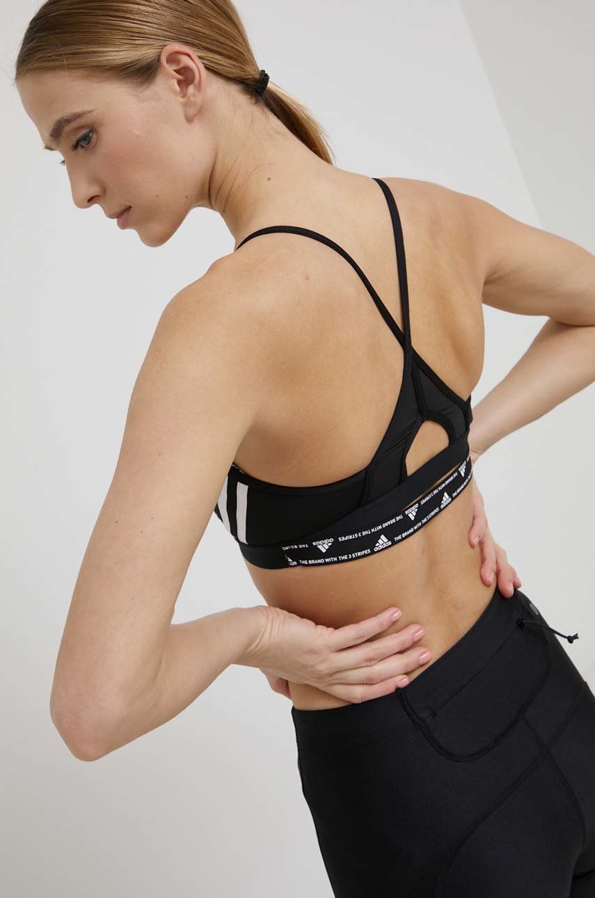 adidas Performance biustonosz HC7862 kolor czarny gładki