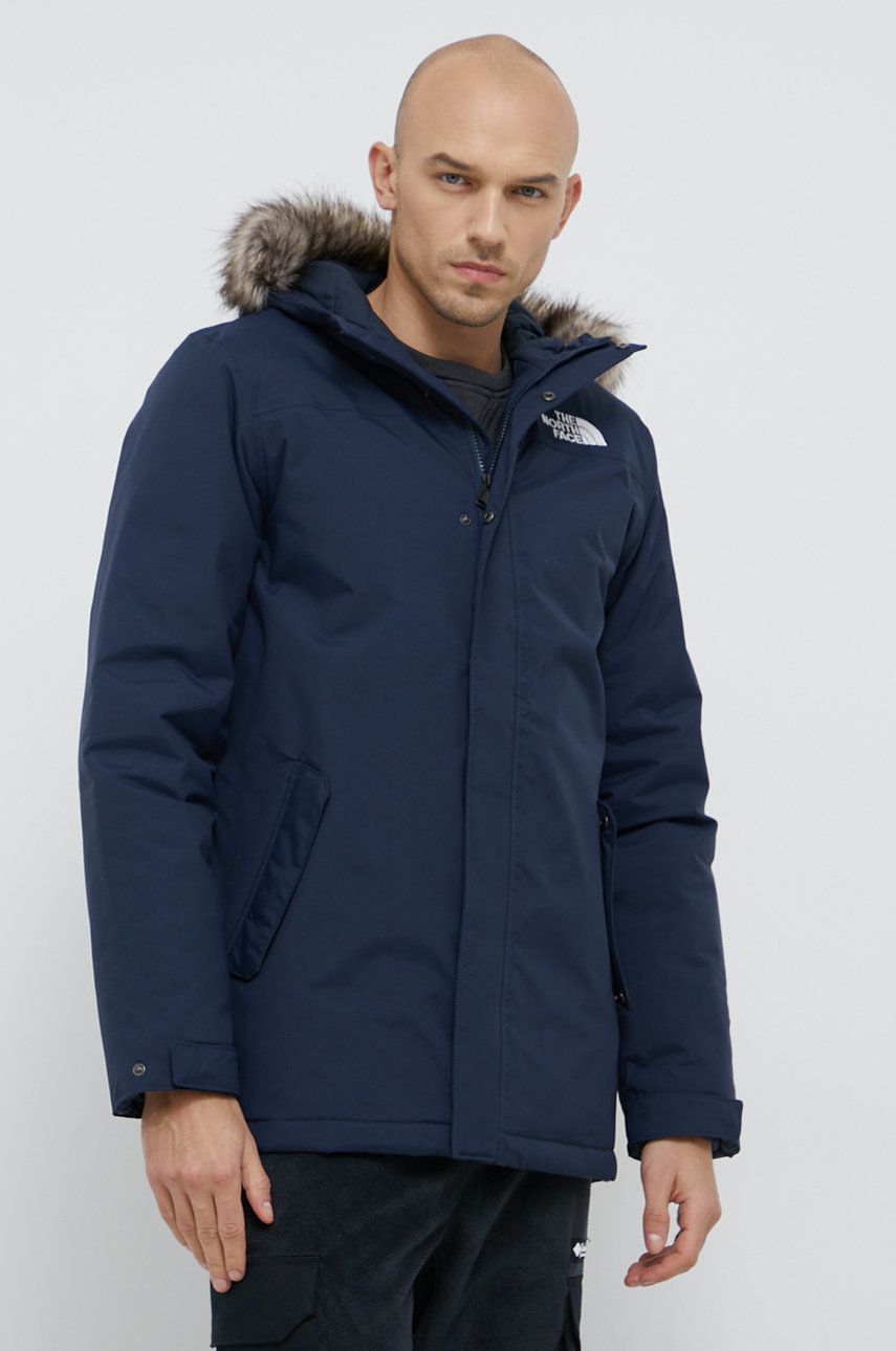 The North Face kurtka M RECYCLED ZANECK JACKET męska kolor granatowy zimowa