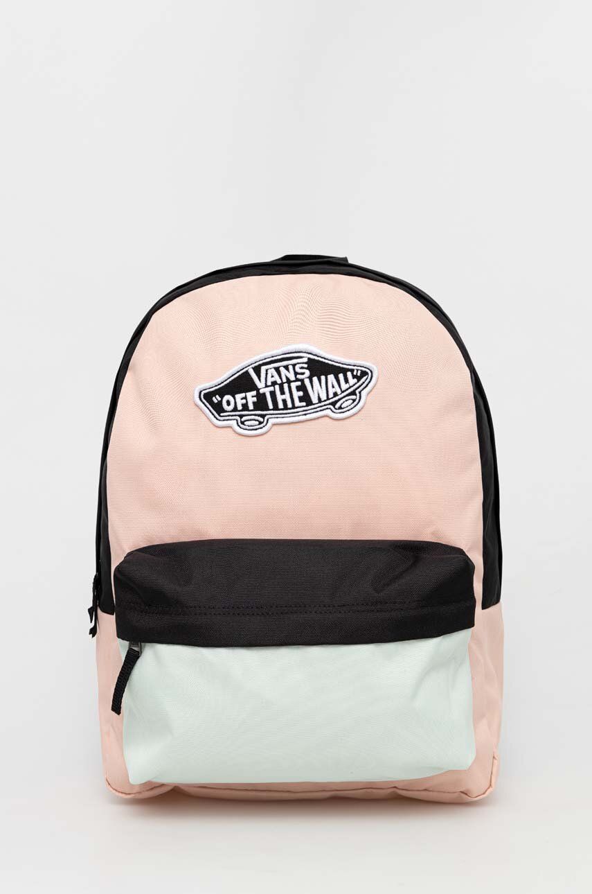 Vans plecak damski kolor różowy duży wzorzysty
