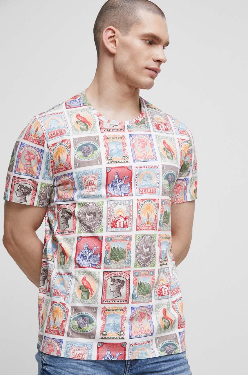 Medicine t-shirt bawełniany męski kolor multicolor wzorzysty