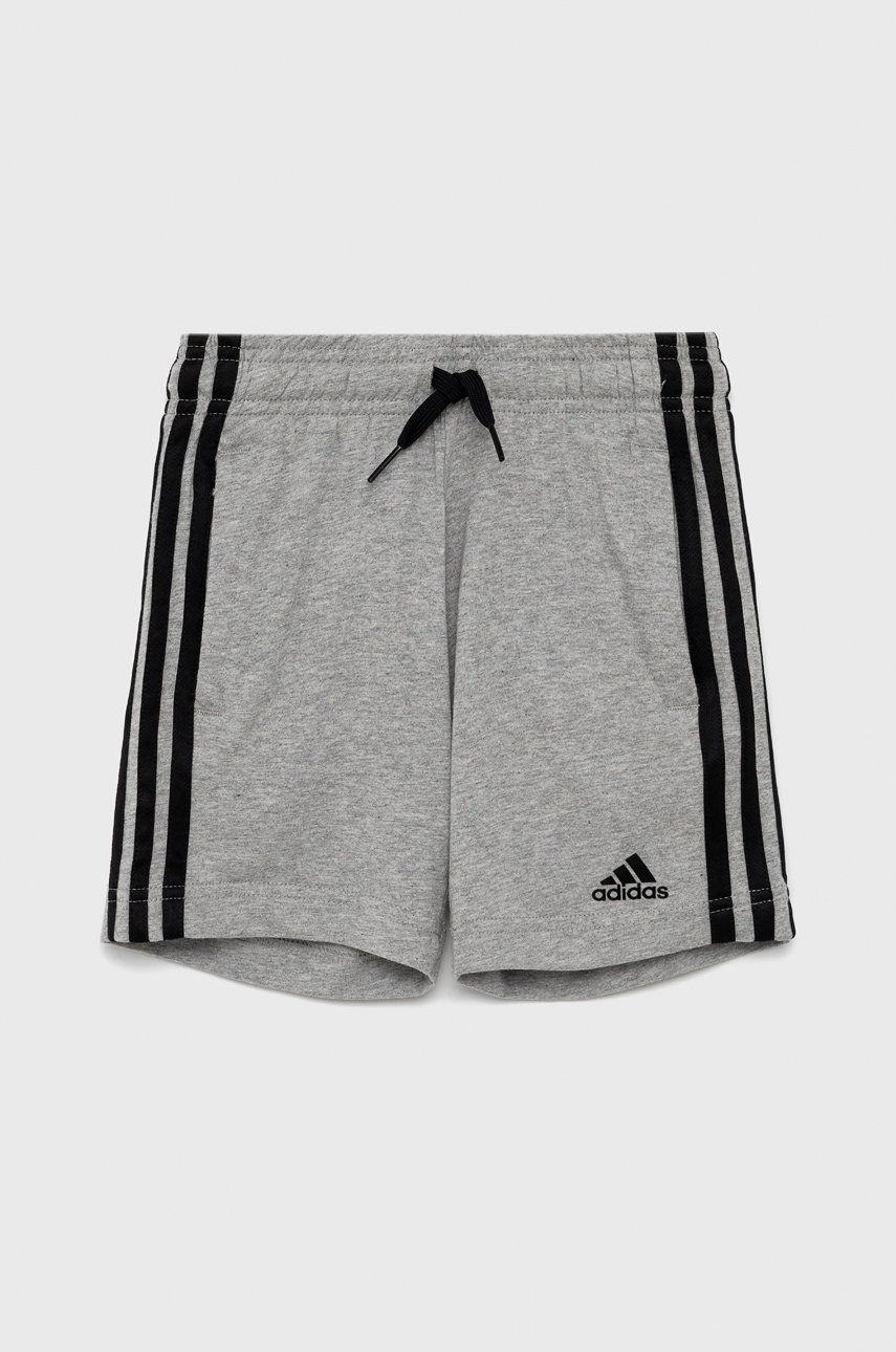 adidas Performance Szorty dziecięce HE9310 kolor szary melanżowe regulowana talia