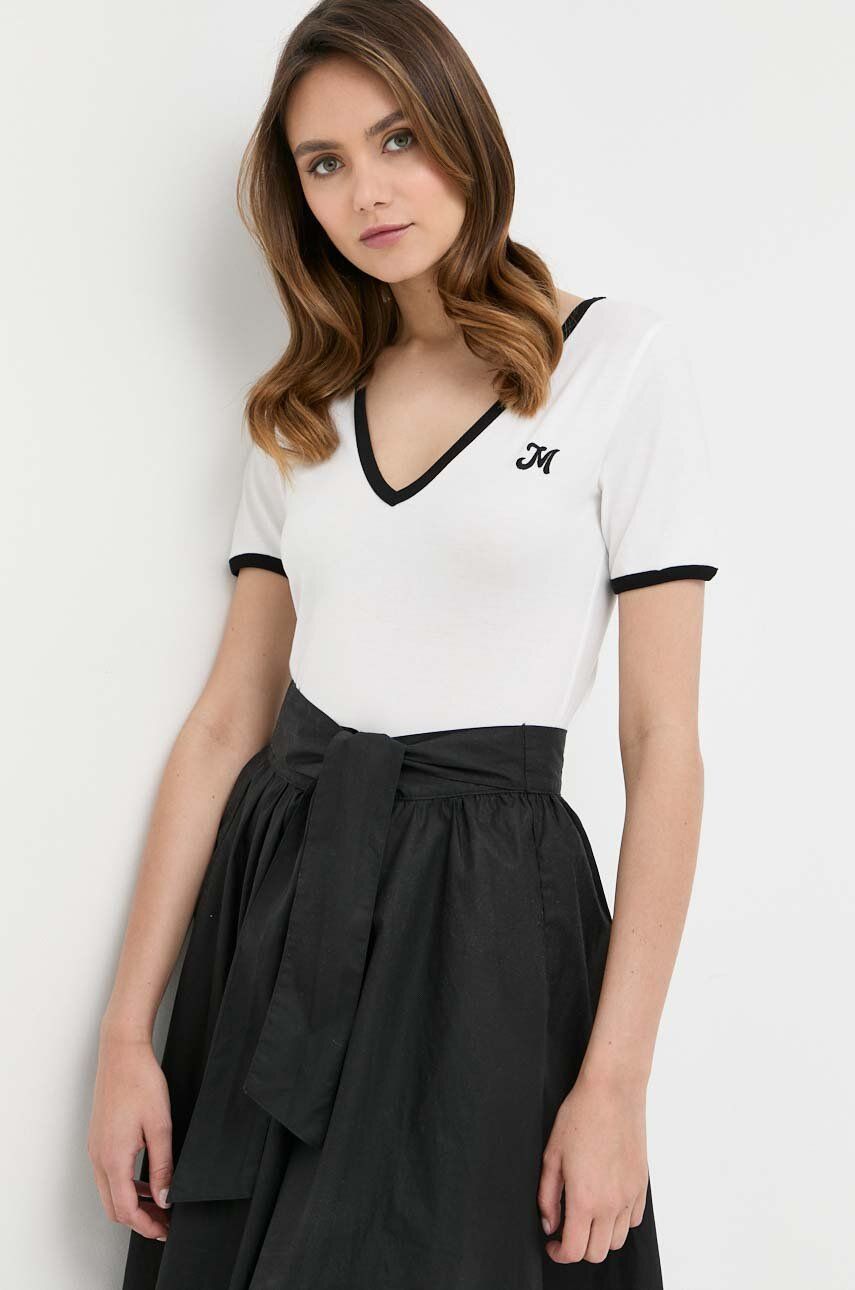 Morgan t-shirt damski kolor biały