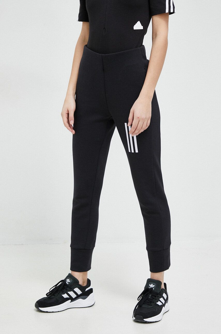 adidas spodnie dresowe kolor czarny z nadrukiem