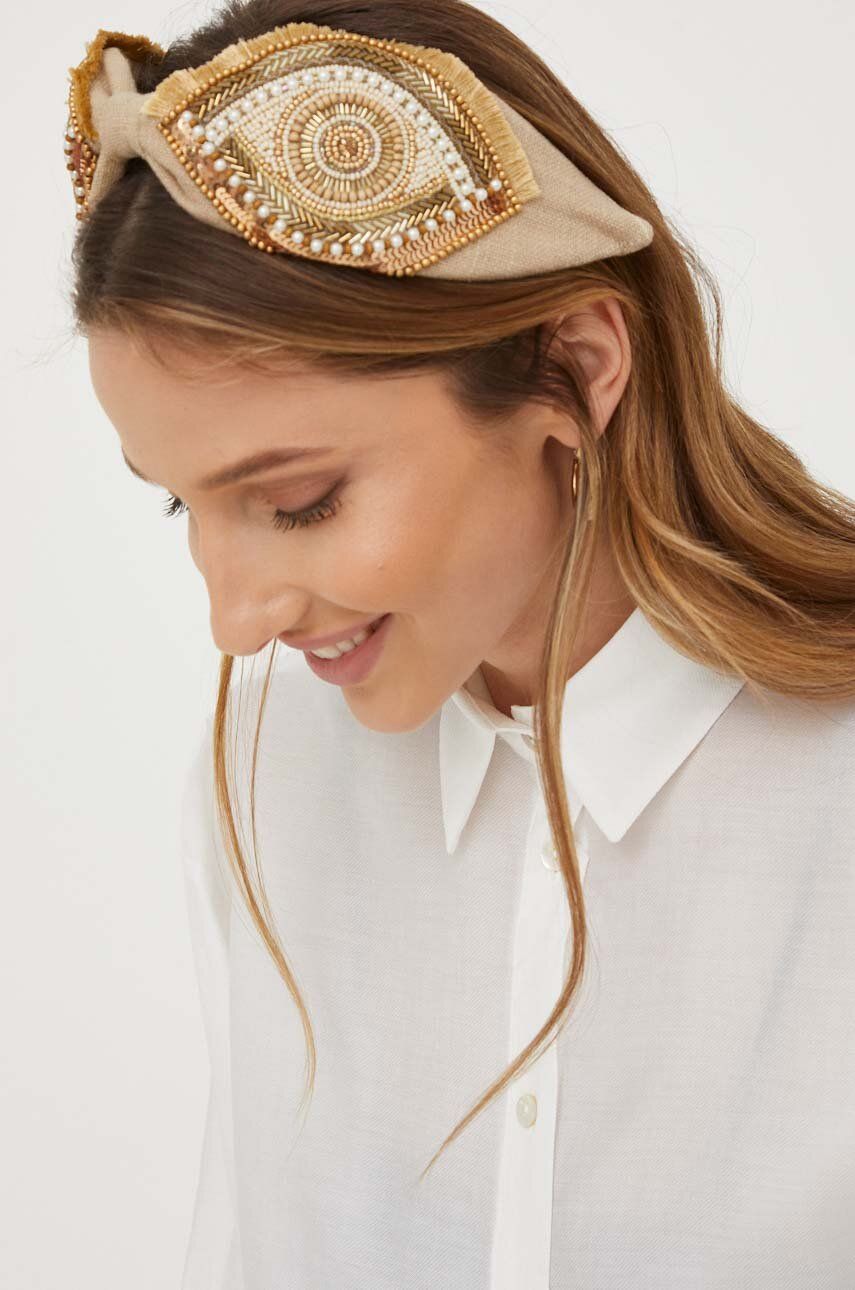 Answear Lab opaska do włosów kolor biały