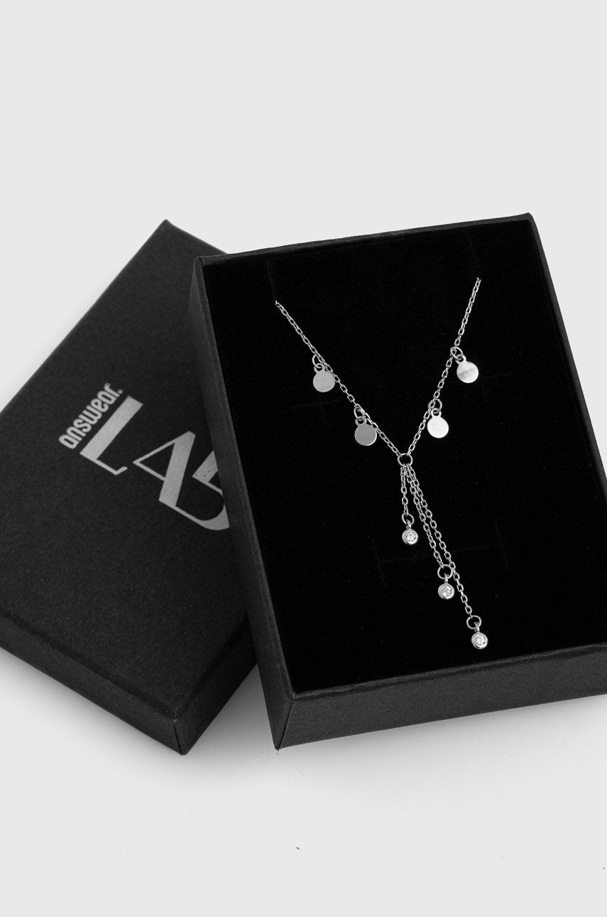 Answear Lab - Naszyjnik srebrny