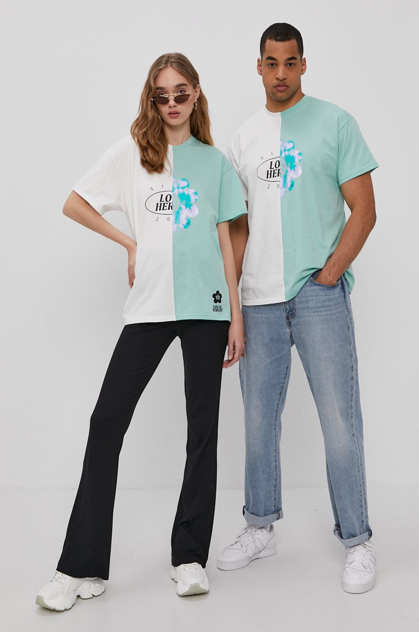 Local Heroes T-shirt kolor biały z nadrukiem