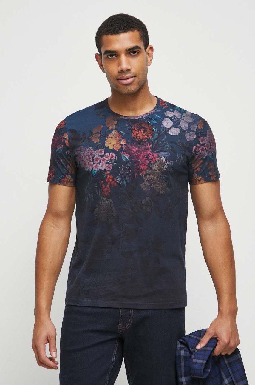 Medicine t-shirt męski kolor granatowy wzorzysty