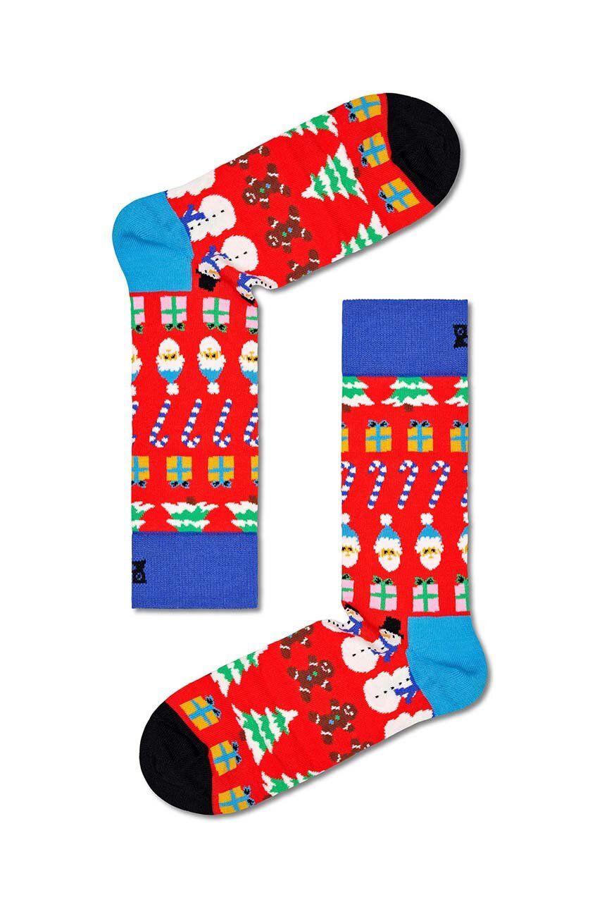Happy Socks skarpetki All I Want For Christmas Sock kolor czerwony