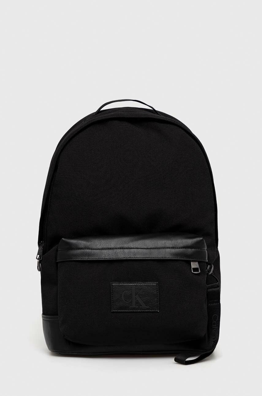 Calvin Klein Jeans plecak męski kolor czarny duży gładki