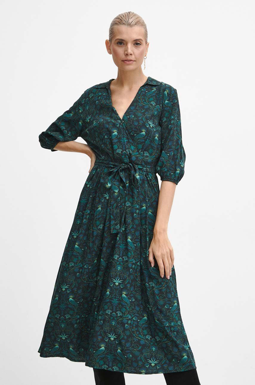 Medicine sukienka midi rozkloszowana