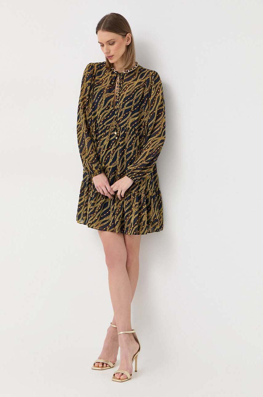 MICHAEL Michael Kors sukienka kolor granatowy mini rozkloszowana