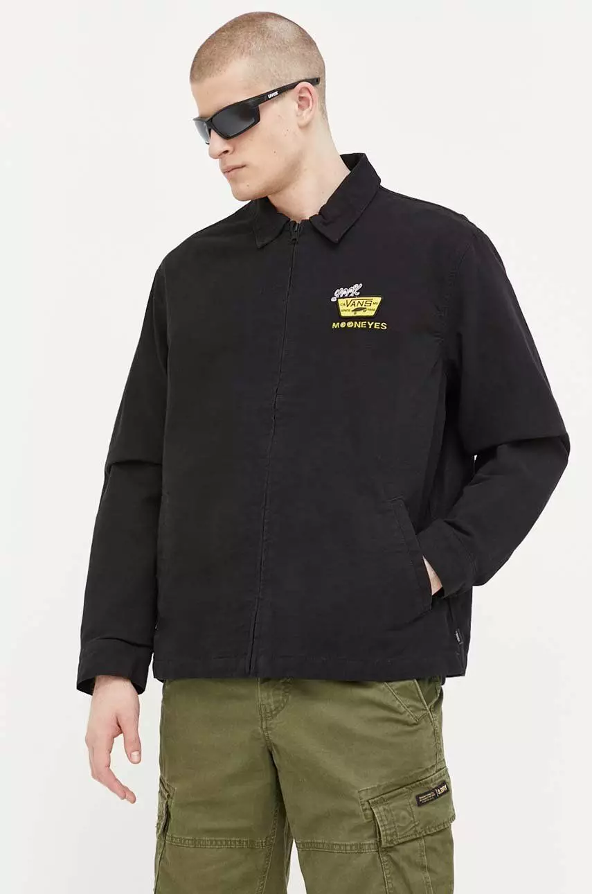 Vans kurtka Mooneyes męska kolor czarny przejściowa