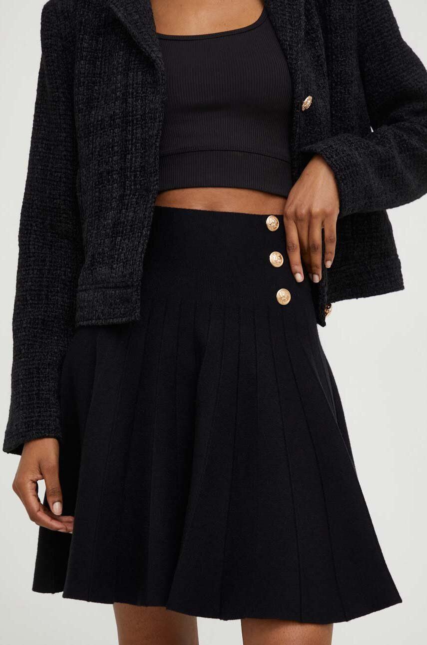 Answear Lab spódnica kolor czarny mini rozkloszowana