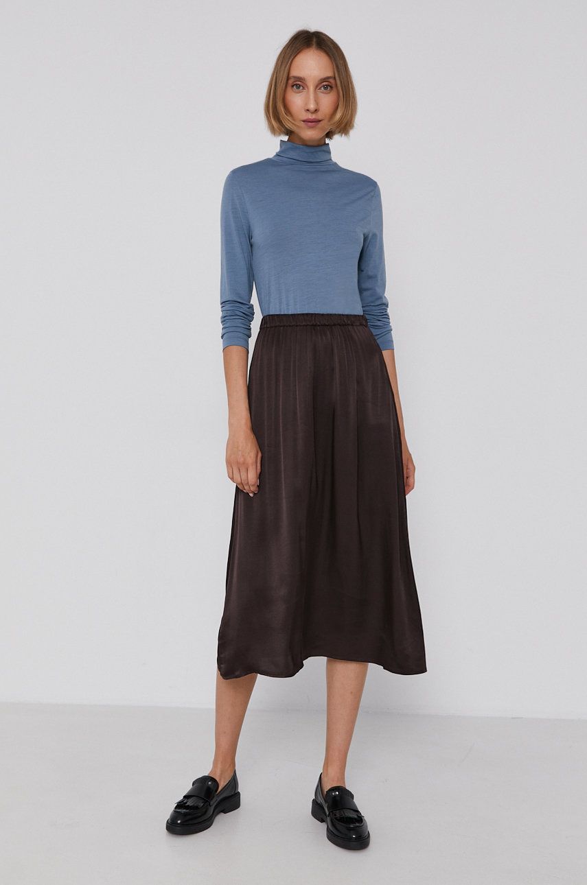 Drykorn Spódnica Ribly kolor brązowy mini rozkloszowana