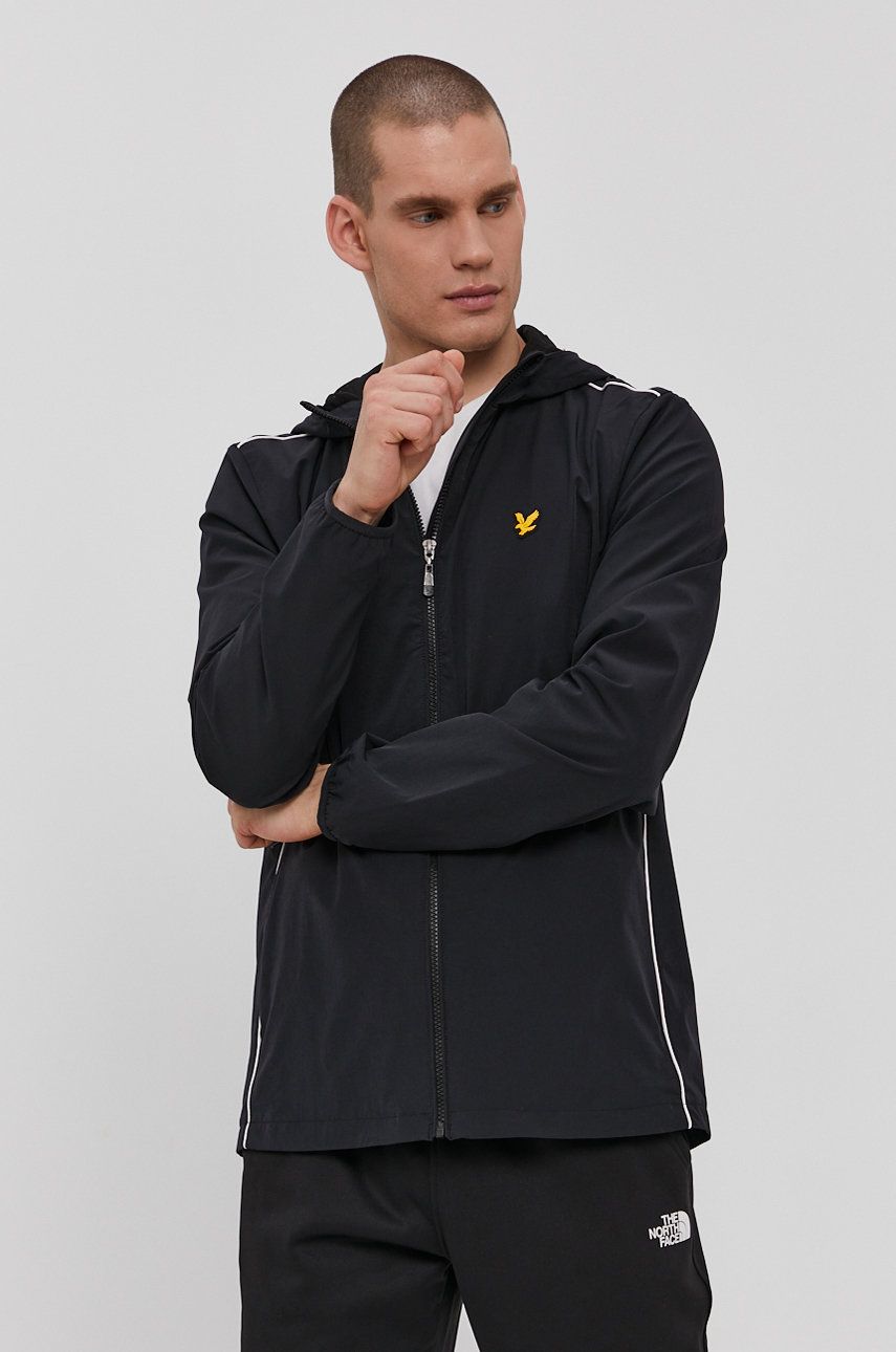 Lyle & Scott Kurtka męska kolor czarny przejściowa