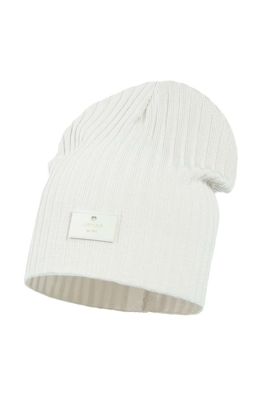 Jamiks czapka dziecięca PUERTA kolor szary z cienkiej dzianiny