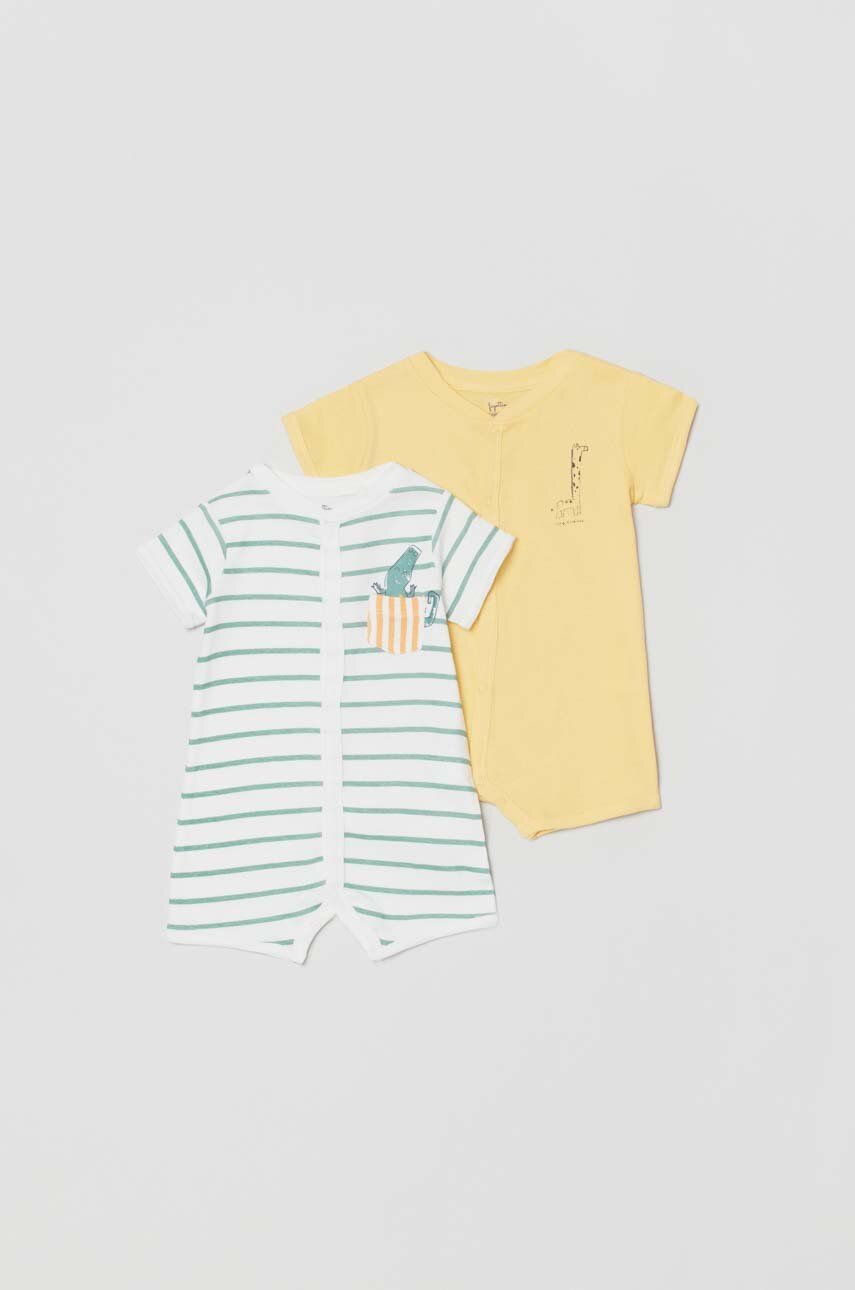 OVS rampers bawełniany niemowlęcy 2-pack