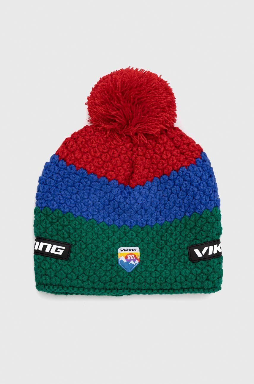 Viking czapka Graceland kolor zielony z grubej dzianiny