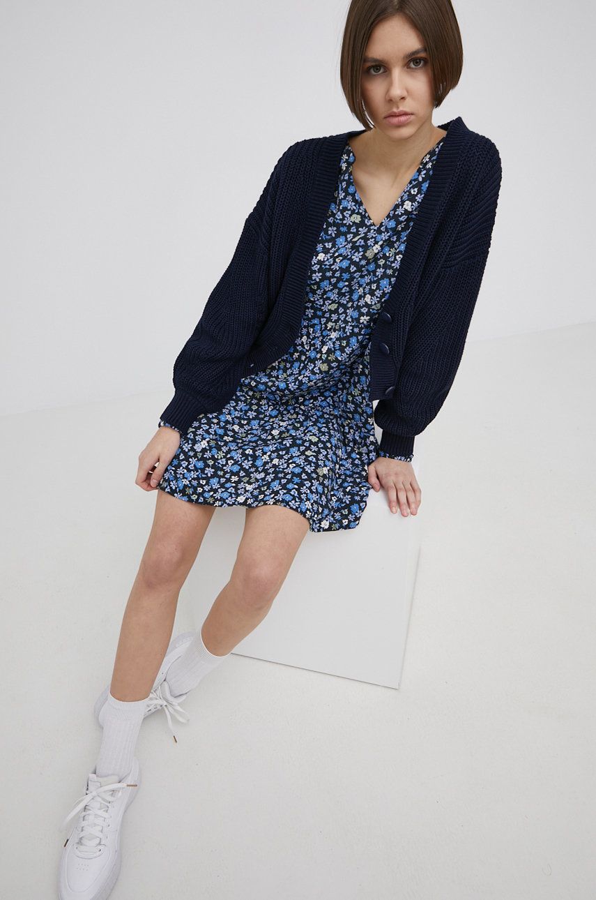 JDY sukienka kolor czarny mini rozkloszowana