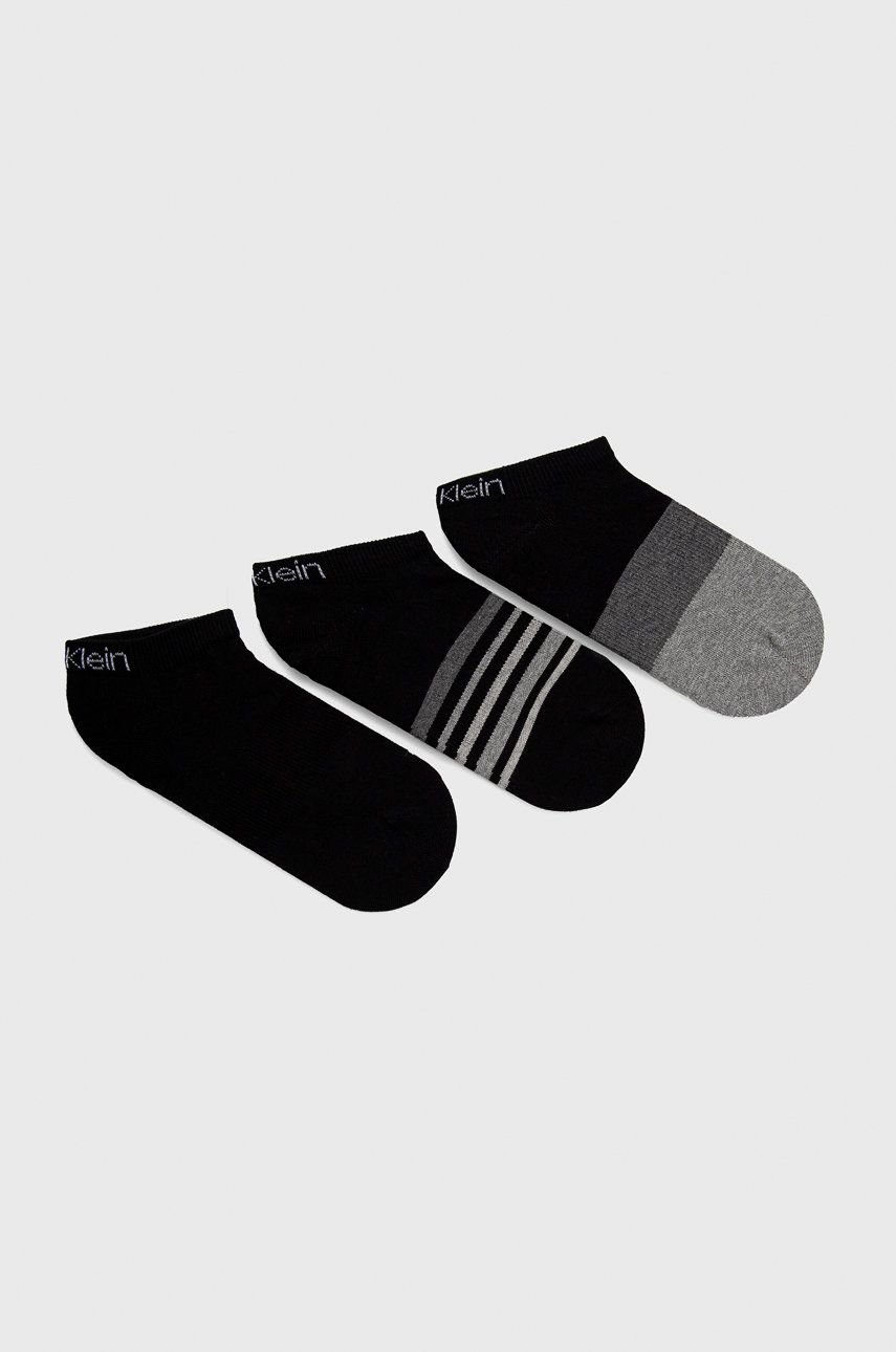 Calvin Klein skarpetki (3-pack) damskie kolor czarny